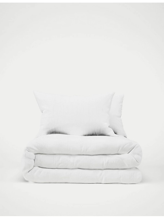 Pure Cotton Waffle Matelassé Bedding Set
