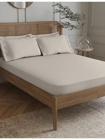 Bamboo Cotton Blend Sateen Fitted Sheet