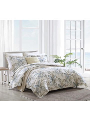 Queen Comforter Set, Reversible Cotton Bedding with Matching Shams, All Season Home Decor (Bakers Bluff Blue, Queen)
