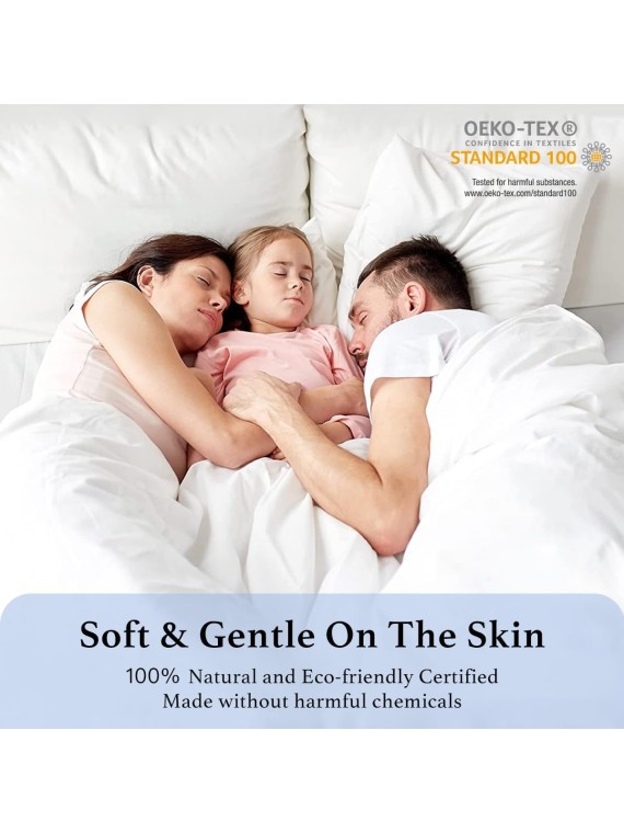 100% Egyptian Cotton King Size Sheets Set - 1000 Thread Count，Luxury Cotton Bed Sheets，Breathable & Cooling Bedding and Pillow Cases, 16 Inch Deep Pocket - 4 Piece (King, Grey)